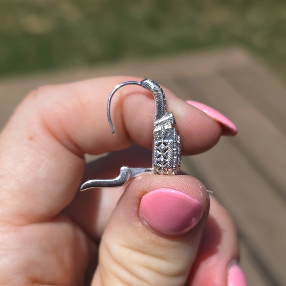 Judith Ripka 925 Silver Elegant Earrings - Picture 4 of 5